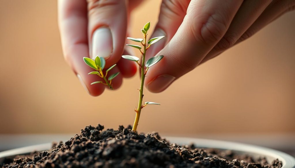 Seedling care for bonsai techniques