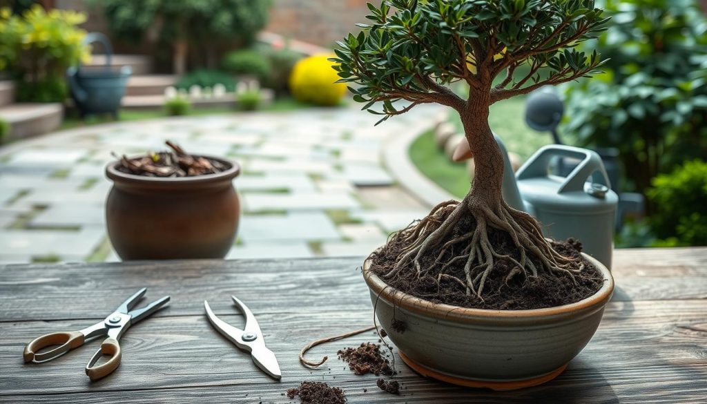 bonsai repotting steps