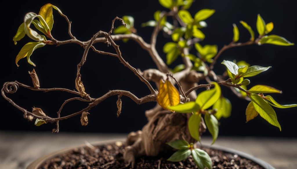 signs of a dying bonsai tree